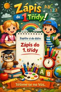 Informace k zápisu do 1. třídy pro školní rok 2026/27