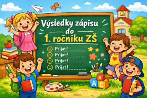 Výsledky zápisu do 1. třídy